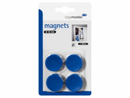 Magneet Legamaster 30mm 850gr blauw 4 stuks