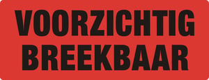 Waarschuwingssticker Voorz breekb/rl500