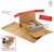 Colompac extra zekere boekverpakking met veiligheidssluiting 250x185x - 80mm. Kleur: Bruin. CP 030.02