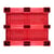 Palletbox inhoud 610 l rood