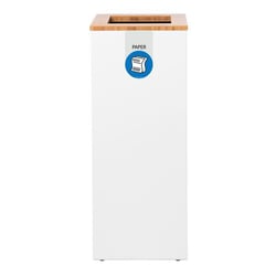 Verzamelaar voor kringloopmateriaal Lune Paxa 34 l wit/blauw