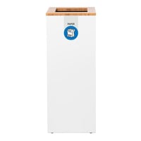 Verzamelaar voor kringloopmateriaal Lune Paxa 34 l wit/blauw