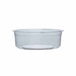PLA deli container 240ml/11,5cm Ø x 4cm hoog artikel afbeelding