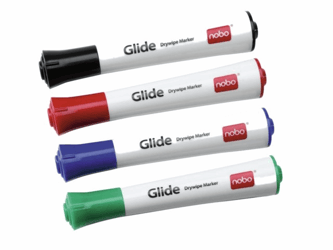 VILTSTIFT NOBO WHITEBOARD GLIDE ROND 1MM ASS artikel afbeelding