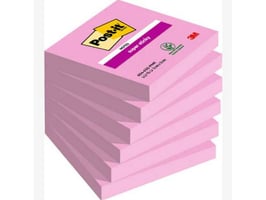 Super Sticky Notes, Roze, 76 x 76 mm