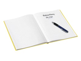 Noitieboek Leitz WOW A5 lijn geel
