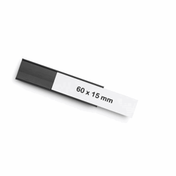 magnetoflex® U-vormig profiel, VE = 30 stuks, h x b = 15x60 mm, zwart
