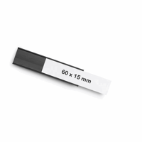 magnetoflex® U-vormig profiel, VE = 30 stuks, h x b = 15x60 mm, zwart