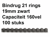 BINDRUG FELLOWES 19MM 21RINGS A4 ZWART artikel afbeelding