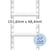 Etiket HERMA 8163 101.6x48.4mm 1-baans wit 2000 stuks