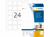 ETIKET HERMA 9642 40X40MM A4 600ST WIT artikel afbeelding
