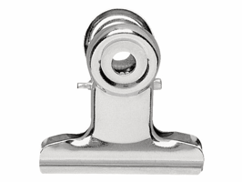 Papierklem MAUL Bulldog 50mm capaciteit 20mm zilver 10 stuks