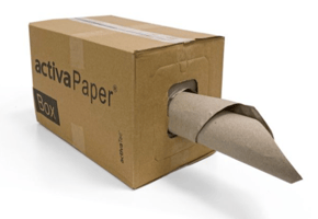 Activa opvulpapier in dispenserdoos, 35cm x 450 meter, 70 grams, bruin