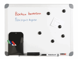 Whiteboard Desq 45x60cm in kunststof draagtas