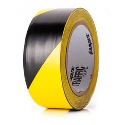 Vloermarkeringstape breedte 50 mm geel/zwart artikel afbeelding
