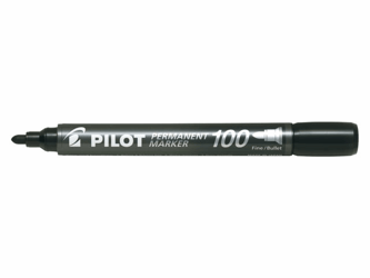 VILTSTIFT PILOT SCA-100-B ROND 1MM ZWART artikel afbeelding
