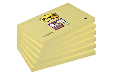 Memoblok 3M Post-it 655 Super Sticky 76x127mm geel artikel afbeelding