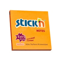 Notitieblok Stick'n SS 76x76mm oranje/12