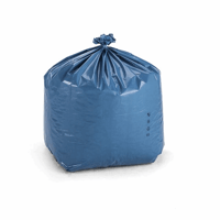 LDPE-afvalzakken inhoud 80 l, l x b x h = 500x450x900 mm materiaaldikte 60 µm, blauw, VE = 150 stuks