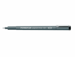 FINELINER STAEDTLER PIGMENT 308 0.1MM ZWART