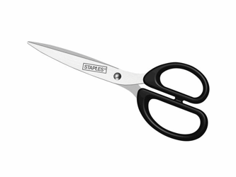 Staples Schaar RVS met kunststof greep 180 mm/7", asymmetrisch artikel afbeelding