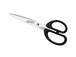 Staples Schaar RVS met kunststof greep 180 mm/7", asymmetrisch