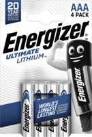 Batterij Energizer Ultimate Lithium 4xAAA