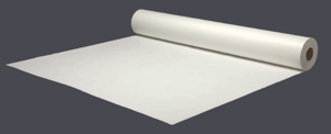 Stucloper 130cm breed x 250-300 grams 2 Zijdig PE gecoat Wit/Wit