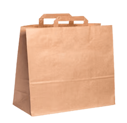 Papieren-draagtassen-eco-bruin-groot-321627-cm-verpakt-per-300-stuks-model-blanco-bruin