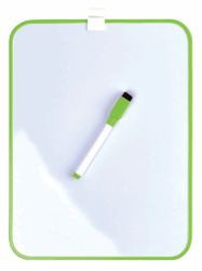 WHITEBOARD DESQ 21.5X28CM + MARKER GROEN PROFIEL artikel afbeelding