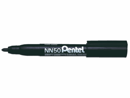 Viltstift Pentel NN50 rond 1.3-3mm zwart