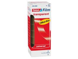 Plakband tesafilm® 33mx19mm transparant 8 rollen