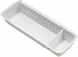 A-Bakje Type A16 Zijvak 205x76x35 PS Wit Inhoud 250CC. Sausinhoud 60CC. Doosinhoud 1000 St.