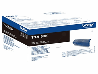 Brother TN910BK Ultra Jumbo Tonercartridge, hoog rendement, single pack, zwart artikel afbeelding