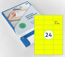 Etiket Rillprint 70x37mm fluor 2400 etiketten