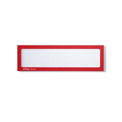 Magnetische infohoes voor titels, A4 staand / A5 liggend, 225x60 mm frame rood, VE = 10 stuks