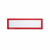 Magnetische infohoes voor titels, A4 staand / A5 liggend, 225x60 mm frame rood, VE = 10 stuks
