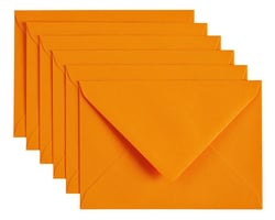 Envelop Papicolor C6 114x162mm Oranje