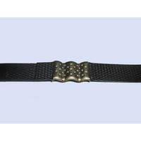 Omsnoeringsset bestaande uit haspel, span- en sluitapparaat, polypropyleen omsnoeringsband, metalen klemmen, doorvoerstaf bandbreedte 13 mm