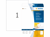 ETIKET HERMA 4230 CORRECTIE 210X297MM A4 25ST WIT artikel afbeelding