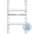 Etiket HERMA 8160 88.9x23mm 1-baans wit 2000 stuks