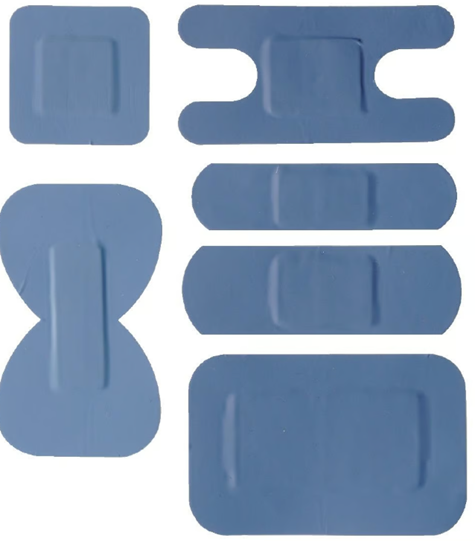 Detecteerbare Blauwe pleisters