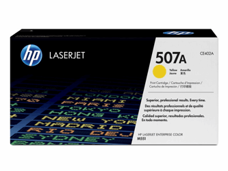 HP Toner 507A Single Pack CE402A geel artikel afbeelding