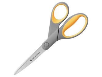 Westcott Super Softgrip Schaar, Titanium, 210 mm, 8 inch, Asymmetrisch artikel afbeelding