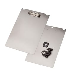 Klembord van aluminium voor montage op wagens, voor A4 l x b = 350x240 mm