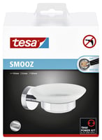 Zeephouder tesa® Smooz hoogglans verchroomd metaal zelfklevend