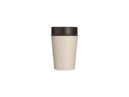 Drinkbeker circulaire 227ml crème zwart