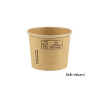 FSC® kraft/PLA sausbeker 2oz/60ml/61mm Ø