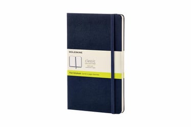 Notitieboek Moleskine L 130x210mm blanco sapphire blue artikel afbeelding