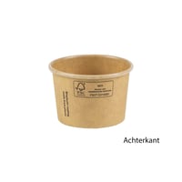 FSC® kraft/PLA sausbeker 1oz/45ml/61mm Ø